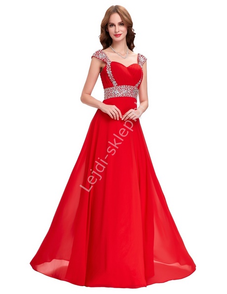sukienki-wieczorowe-dugie-czerwone-69 Sukienki wieczorowe długie czerwone