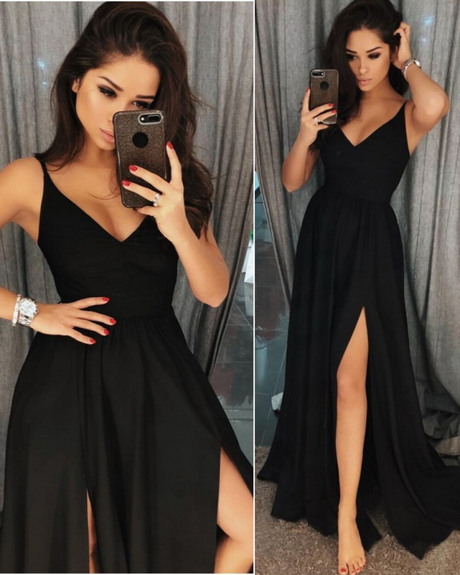 czarna-sukienka-na-polmetek-83 Czarna sukienka na półmetek
