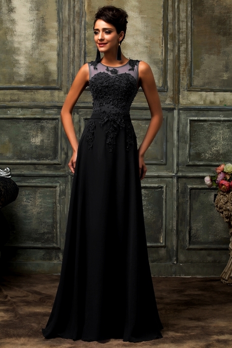czarne-dlugie-suknie-wieczorowe-76 Czarne długie suknie wieczorowe