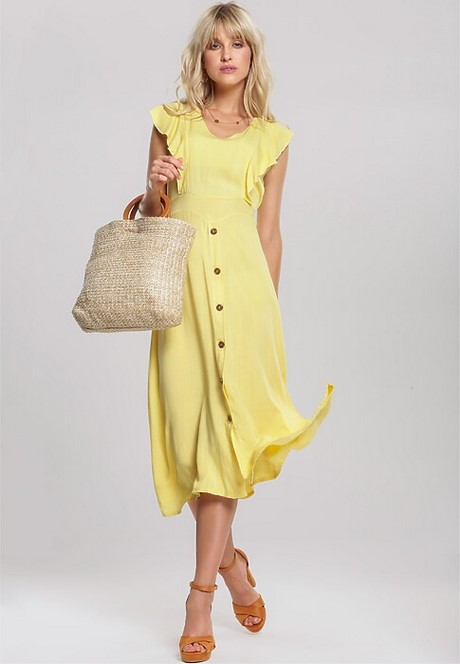 dodatki-do-zoltej-sukienki-zdjecia-35 Dodatki do żółtej sukienki zdjęcia