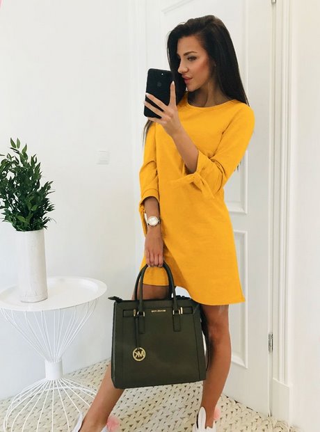 stylizacje-zolta-sukienka-50_2 Stylizacje żółta sukienka