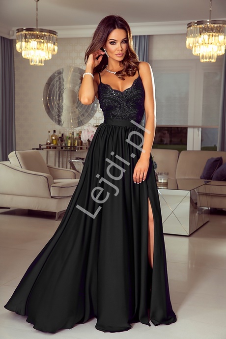 sukienka-na-studniowke-dluga-czarna-20_4 Sukienka na studniówkę długa czarna