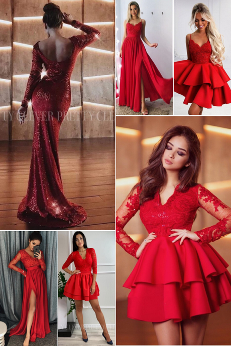 sukienka-studniowka-czerwona-82 Sukienka studniówka czerwona