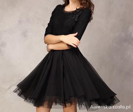 sukienka-czarna-z-tiulem-13_15 Sukienka czarna z tiulem