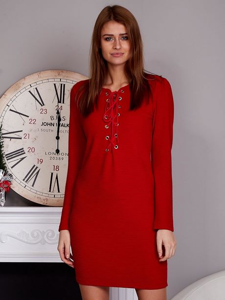 czerwona-dzianinowa-sukienka-94_14 Czerwona dzianinowa sukienka