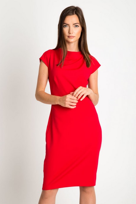 czerwona-sukienka-do-kolan-97_14 Czerwona sukienka do kolan