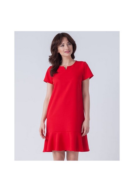 czerwone-proste-sukienki-10_5 Czerwone proste sukienki