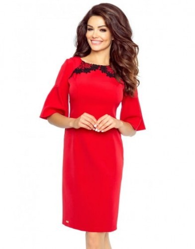 sukienka-czerwona-klasyczna-83_15 Sukienka czerwona klasyczna
