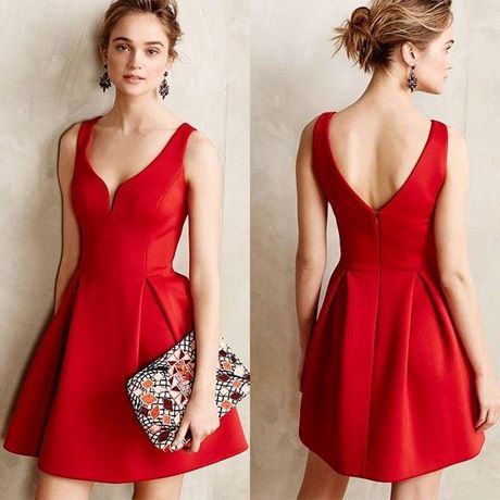 sukienki-czerwone-koktajlowe-40_14 Sukienki czerwone koktajlowe