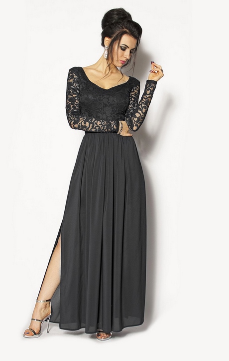 czarne-sukienki-dlugie-63 Czarne sukienki długie