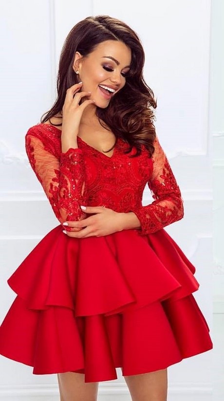 czerwona-sukienka-falbany-96_12 Czerwona sukienka falbany