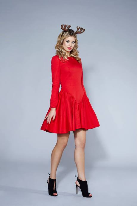 czerwona-sukienka-swiateczna-38 Czerwona sukienka świąteczna