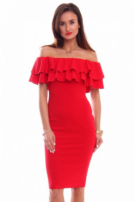 olowkowa-czerwona-sukienka-13_4 Ołówkowa czerwona sukienka