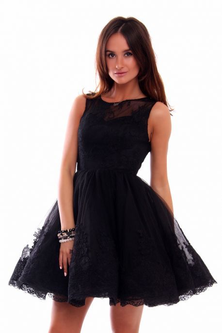 rozkloszowane-sukienki-czarne-88 Rozkloszowane sukienki czarne