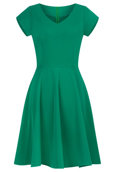 sukienka-rozkloszowana-zielona-18_3 Sukienka rozkloszowana zielona