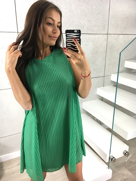 zielona-plisowana-sukienka-79_7 Zielona plisowana sukienka