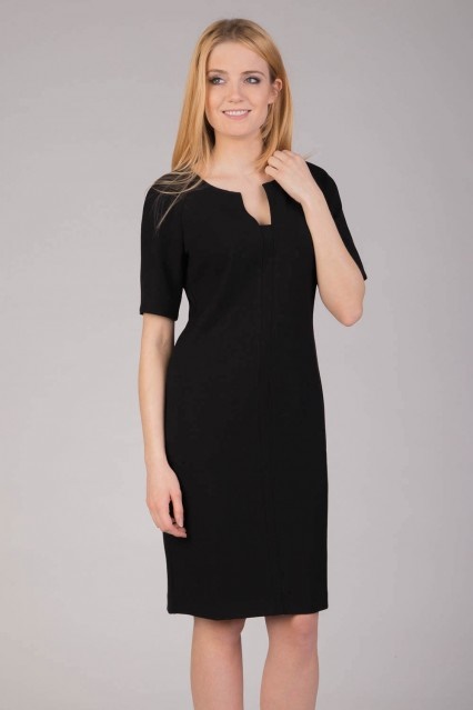 czarne-proste-sukienki-damskie-09 Czarne proste sukienki damskie