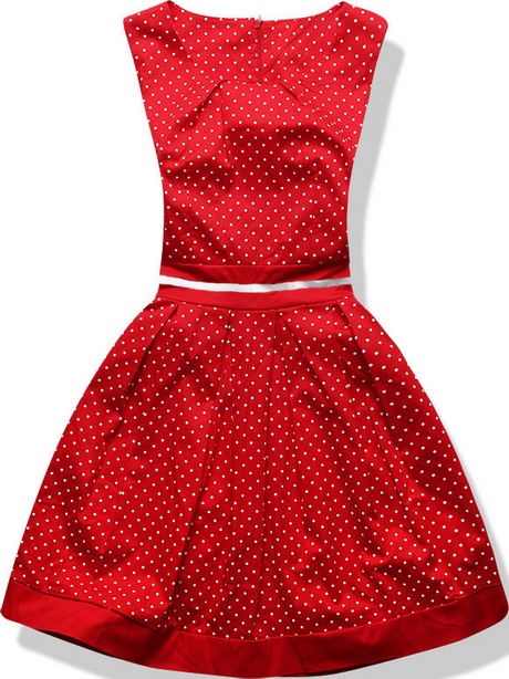 czerwona-sukienka-w-biae-grochy-69_11 Czerwona sukienka w białe grochy