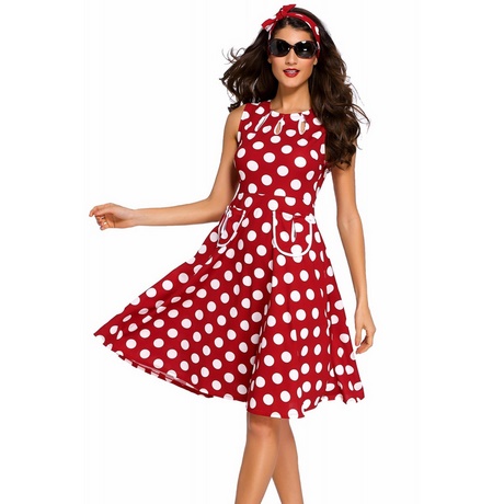 sukienka-czerwona-w-biae-grochy-41_10 Sukienka czerwona w białe grochy