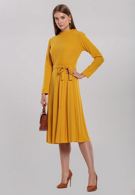 jakie-dodatki-do-zoltej-sukienki-moda-71_4 Jakie dodatki do żółtej sukienki moda