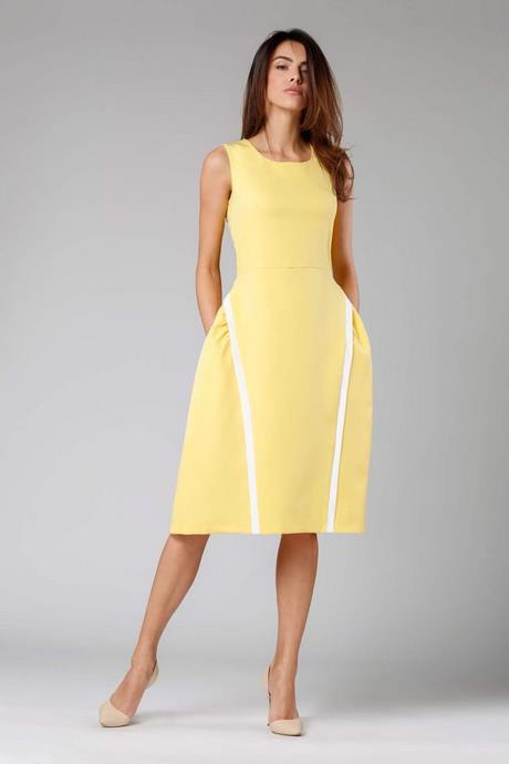 sukienka-zolta-rozkloszowana-80_2 Sukienka żółta rozkloszowana
