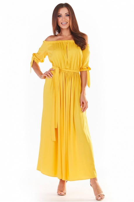 zolta-letnia-sukienka-80_20 Żółta letnia sukienka
