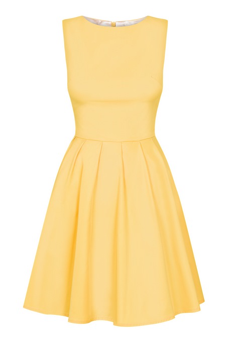 zolta-rozkloszowana-sukienka-04 Zolta rozkloszowana sukienka