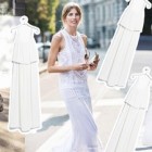Białe długie sukienki na lato