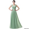 Zielona długa sukienka