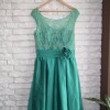 Zielona sukienka koronka