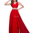 Długa suknia czerwona