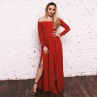 Czerwone sukienki maxi