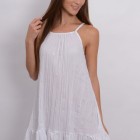 Biała sukienka na ramiączkach