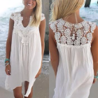 Biała sukienka plażowa