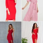 Sukienki czerwone proste