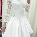 Biała sukienka koronka