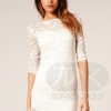 Koronkowa sukienka biała