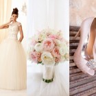 Różowe buty do sukni ślubnej