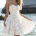 Sukienka koktajlowa biała