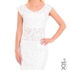 Biała sukienka z cekinami