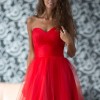 Sukienka czerwona gorsetowa
