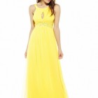 Długa żółta sukienka