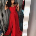 Sukienka dluga czerwona