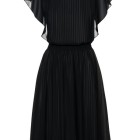 Czarna sukienka plisowana