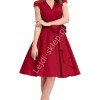 Czerwona sukienka retro