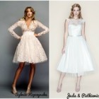 Sukienki ślubne krótkie kolorowe