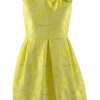 Żółta koronkowa sukienka